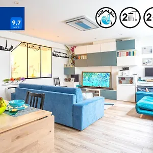  Apartment Parismyhome - Air Cond, 2 Showers, 2 Wc